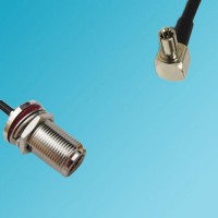 TS9 Male Right Angle to N Bulkhead Female RF Cable