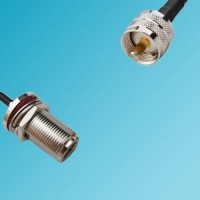 UHF Male to N Bulkhead Female RF Cable