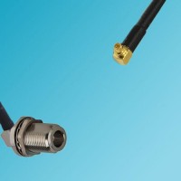 N Bulkhead Female Right Angle to RP MMCX Male Right Angle RF Cable