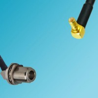 N Bulkhead Female Right Angle to SSMB Male Right Angle RF Cable