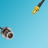 N Front Mount Bulkhead Female to SMB Male RF Cable