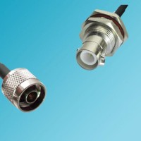 N Male to RP BNC Bulkhead Female RF Coaxial Cable