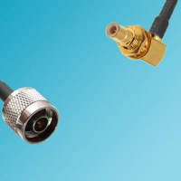 N Male to SMB Bulkhead Male Right Angle RF Cable