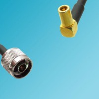 N Male to SSMB Female Right Angle RF Coaxial Cable