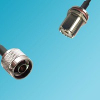 UHF Bulkhead Female to N Male RF Cable