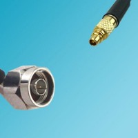 N Male Right Angle to RP MMCX Male RF Coaxial Cable