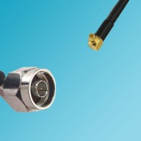 N Male Right Angle to RP MMCX Male Right Angle RF Coaxial Cable