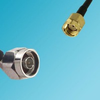 N Male Right Angle to RP SMA Male RF Coaxial Cable