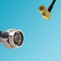 N Male Right Angle to RP SMA Male Right Angle RF Coaxial Cable