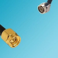 N Male Right Angle to SMA Male RF Coaxial Cable