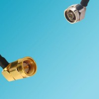 N Male Right Angle to SMA Male Right Angle RF Coaxial Cable