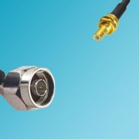 N Male Right Angle to SMB Bulkhead Male RF Coaxial Cable
