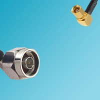 N Male Right Angle to SSMC Female Right Angle RF Coaxial Cable