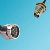 N Male Right Angle to TNC Bulkhead Female RF Coaxial Cable