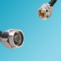UHF Male to N Male Right Angle RF Cable