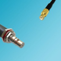 MCX Male to QMA Bulkhead Female RF Cable