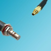 MMCX Male to QMA Bulkhead Female RF Coaxial Cable