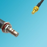QMA Bulkhead Female to SMB Male RF Cable