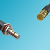 SMP Male to QMA Bulkhead Female RF Cable
