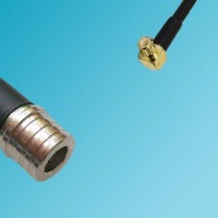 MCX Male Right Angle to QMA Male RF Cable