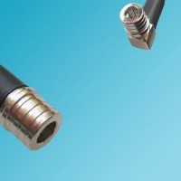 QMA Male to QMA Male Right Angle RF Coaxial Cable