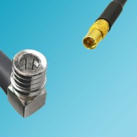MMCX Female to QMA Male Right Angle RF Coaxial Cable