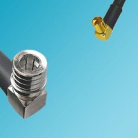 MMCX Female Right Angle to QMA Male Right Angle RF Coaxial Cable