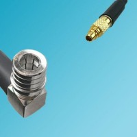 MMCX Male to QMA Male Right Angle RF Coaxial Cable