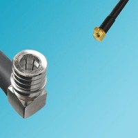 MMCX Male Right Angle to QMA Male Right Angle RF Coaxial Cable