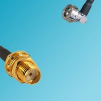 QN Male Right Angle to SMA Bulkhead Female RF Coaxial Cable
