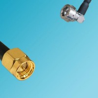 QN Male Right Angle to SMA Male RF Coaxial Cable