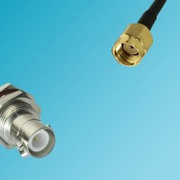 RP BNC Bulkhead Female to RP SMA Male RF Coaxial Cable