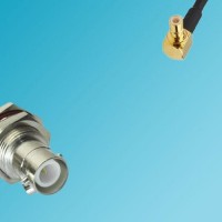 RP BNC Bulkhead Female to SMB Male Right Angle RF Coaxial Cable