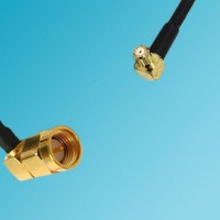 RP MCX Male Right Angle to SMA Male Right Angle RF Coaxial Cable