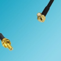 RP MCX Male Right Angle to SMB Bulkhead Male RF Coaxial Cable