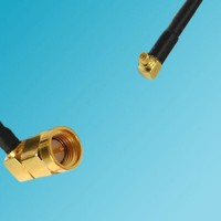 RP MMCX Male Right Angle to SMA Male Right Angle RF Coaxial Cable