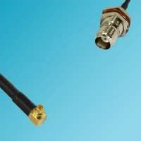 RP MMCX Male Right Angle to TNC Bulkhead Female RF Coaxial Cable