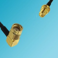 RP SMA Bulkhead Female to RP SMA Male Right Angle RF Coaxial Cable