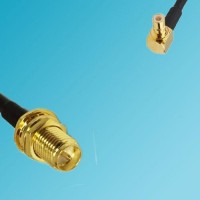 RP SMA Bulkhead Female to SMB Male Right Angle RF Coaxial Cable