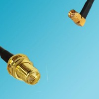 RP SMA Bulkhead Female to SSMA Male Right Angle RF Coaxial Cable