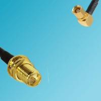 RP SMA Bulkhead Female to SSMC Female Right Angle RF Coaxial Cable