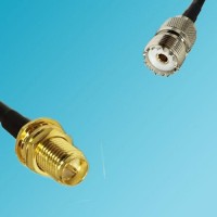 UHF Female to RP SMA Bulkhead Female RF Cable