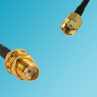 RP SMA Male to SMA Bulkhead Female RF Coaxial Cable