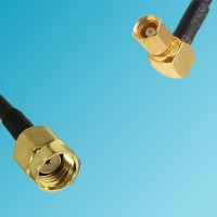 RP SMA Male to SMC Female Right Angle RF Coaxial Cable