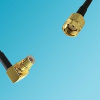 SMC Male Right Angle to RP SMA Male RF Cable