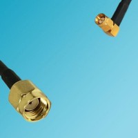 RP SMA Male to SSMA Male Right Angle RF Coaxial Cable