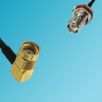 RP SMA Male Right Angle to RP TNC Bulkhead Female RF Coaxial Cable