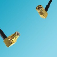 SMC Male Right Angle to RP SMA Male Right Angle RF Cable