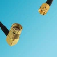 RP SMA Male Right Angle to SSMA Male RF Coaxial Cable