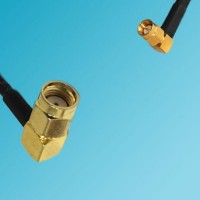 RP SMA Male Right Angle to SSMA Male Right Angle RF Coaxial Cable
